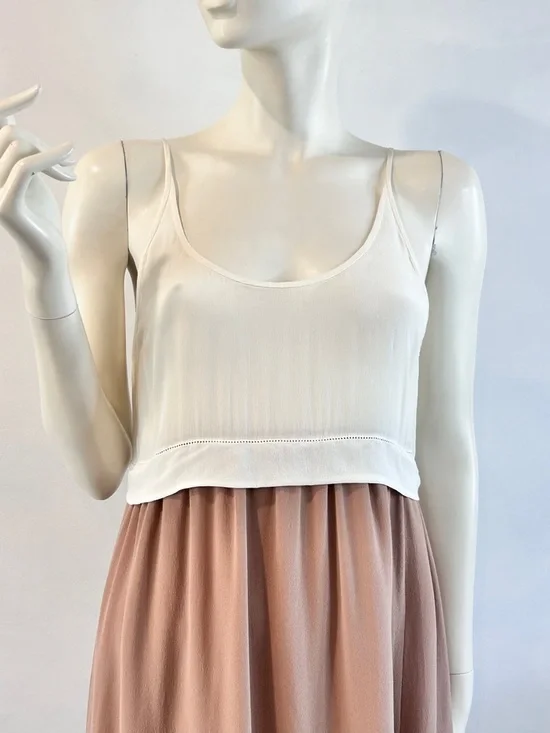 Aritzia Wilfred Bisous Silk Slip Midi Dress - Picture 4 of 13